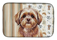 Load image into Gallery viewer, Liver Shih Tzu Coffee Bar Dish Drying Mat