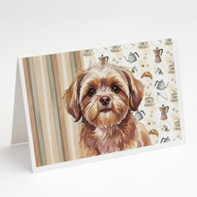 Load image into Gallery viewer, Liver Shih Tzu Coffee Bar Greeting Cards Pack of 8