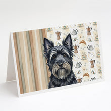 Load image into Gallery viewer, Black Skye Terrier Coffee Bar Greeting Cards Pack of 8