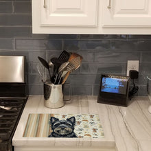 Load image into Gallery viewer, Black Skye Terrier Coffee Bar Glass Cutting Board