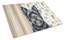 Load image into Gallery viewer, Black Skye Terrier Coffee Bar Glass Cutting Board
