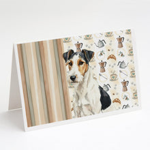 Load image into Gallery viewer, Smooth Fox Terrier Coffee Bar Greeting Cards Pack of 8
