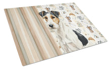 Load image into Gallery viewer, Smooth Fox Terrier Coffee Bar Glass Cutting Board