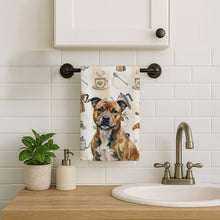 Load image into Gallery viewer, Brindle Staffordshire Bull Terrier Coffee Bar Kitchen Towel