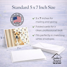Load image into Gallery viewer, Fawn Staffordshire Bull Terrier Coffee Bar Greeting Cards Pack of 8