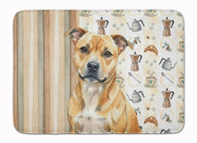 Load image into Gallery viewer, Fawn Staffordshire Bull Terrier Coffee Bar Memory Foam Kitchen Mat