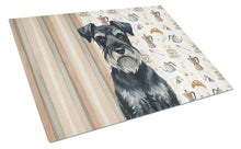 Load image into Gallery viewer, Standard Schnauzer Coffee Bar Glass Cutting Board