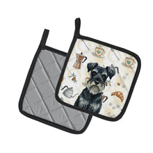 Load image into Gallery viewer, Standard Schnauzer Coffee Bar Pair of Pot Holders