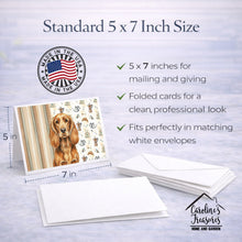 Load image into Gallery viewer, Sussex Spaniel Coffee Bar Greeting Cards Pack of 8