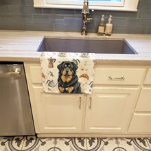 Load image into Gallery viewer, Black and Tan Tibetan Mastiff Coffee Bar Kitchen Towel