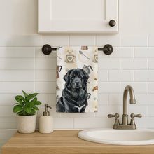 Load image into Gallery viewer, Black Tibetan Mastiff Coffee Bar Kitchen Towel