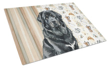 Load image into Gallery viewer, Black Tibetan Mastiff Coffee Bar Glass Cutting Board