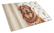 Load image into Gallery viewer, Red Gold Tibetan Mastiff Coffee Bar Glass Cutting Board