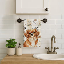 Load image into Gallery viewer, Red Tibetan Spaniel Coffee Bar Kitchen Towel