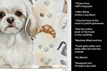 Load image into Gallery viewer, White Tibetan Spaniel Coffee Bar Kitchen Towel
