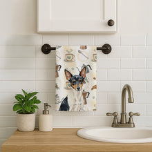 Load image into Gallery viewer, Toy Fox Terrier Coffee Bar Kitchen Towel