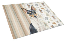 Load image into Gallery viewer, Toy Fox Terrier Coffee Bar Glass Cutting Board