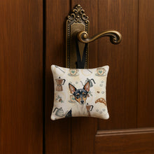 Load image into Gallery viewer, Toy Fox Terrier Coffee Bar Hanging Square Fabric Ornament 3.5 × 3.5