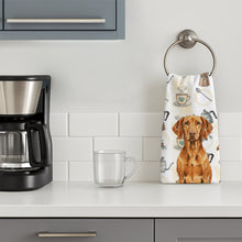 Load image into Gallery viewer, Vizsla Coffee Bar Kitchen Towel