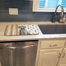 Load image into Gallery viewer, Weimaraner Coffee Bar Dish Drying Mat