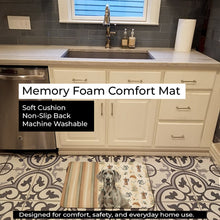 Load image into Gallery viewer, Weimaraner Coffee Bar Memory Foam Kitchen Mat