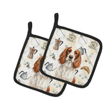 Load image into Gallery viewer, Welsh Springer Spaniel Coffee Bar Pair of Pot Holders