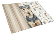 Load image into Gallery viewer, Welsh Terrier Coffee Bar Glass Cutting Board