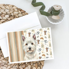 Load image into Gallery viewer, Westie Coffee Bar Greeting Cards Pack of 8