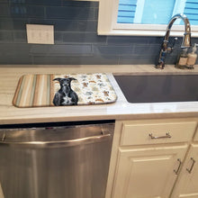 Load image into Gallery viewer, Black Whippet Coffee Bar Dish Drying Mat
