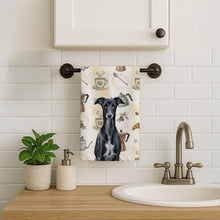 Load image into Gallery viewer, Black Whippet Coffee Bar Kitchen Towel