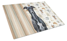 Load image into Gallery viewer, Black Whippet Coffee Bar Glass Cutting Board
