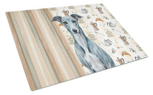 Load image into Gallery viewer, Blue Whippet Coffee Bar Glass Cutting Board