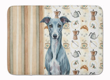 Load image into Gallery viewer, Blue Whippet Coffee Bar Memory Foam Kitchen Mat