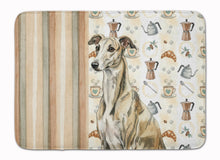 Load image into Gallery viewer, Brindle Whippet Coffee Bar Memory Foam Kitchen Mat