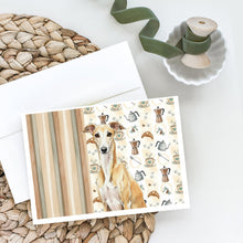 Load image into Gallery viewer, Fawn Whippet Coffee Bar Greeting Cards Pack of 8