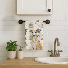 Load image into Gallery viewer, Fawn Whippet Coffee Bar Kitchen Towel