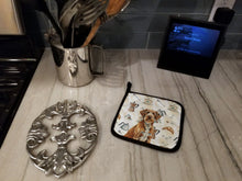Load image into Gallery viewer, Wirehaired Pointing Griffon Coffee Bar Pair of Pot Holders