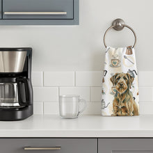 Load image into Gallery viewer, Chestnut Wirehaired Pointing Griffon Coffee Bar Kitchen Towel