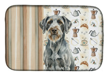 Load image into Gallery viewer, Steel Gray Wirehaired Pointing Griffon Coffee Bar Dish Drying Mat