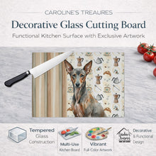 Load image into Gallery viewer, Xoloitzcuintli Coffee Bar Glass Cutting Board