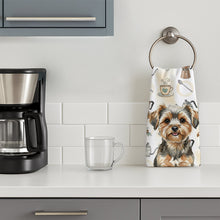 Load image into Gallery viewer, Yorkiepoo Coffee Bar Kitchen Towel