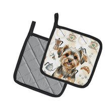 Load image into Gallery viewer, Yorkiepoo Coffee Bar Pair of Pot Holders
