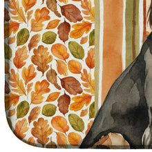 Load image into Gallery viewer, Black &amp; Tan Afghan Hound Heirloom Fall Dish Drying Mat