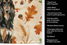 Load image into Gallery viewer, Black &amp; Tan Afghan Hound Heirloom Fall Kitchen Towel