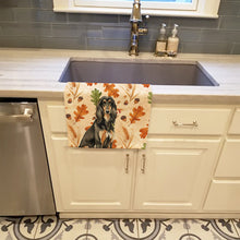 Load image into Gallery viewer, Black &amp; Tan Afghan Hound Heirloom Fall Kitchen Towel