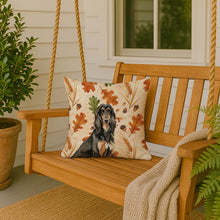Load image into Gallery viewer, Black &amp; Tan Afghan Hound Heirloom Fall Throw Pillow