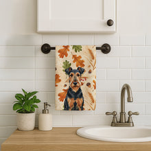 Load image into Gallery viewer, Airedale Terrier Heirloom Fall Kitchen Towel