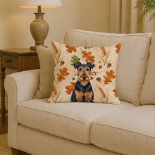 Load image into Gallery viewer, Airedale Terrier Heirloom Fall Throw Pillow