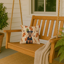 Load image into Gallery viewer, Airedale Terrier Heirloom Fall Throw Pillow