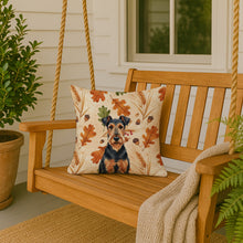 Load image into Gallery viewer, Airedale Terrier Heirloom Fall Throw Pillow